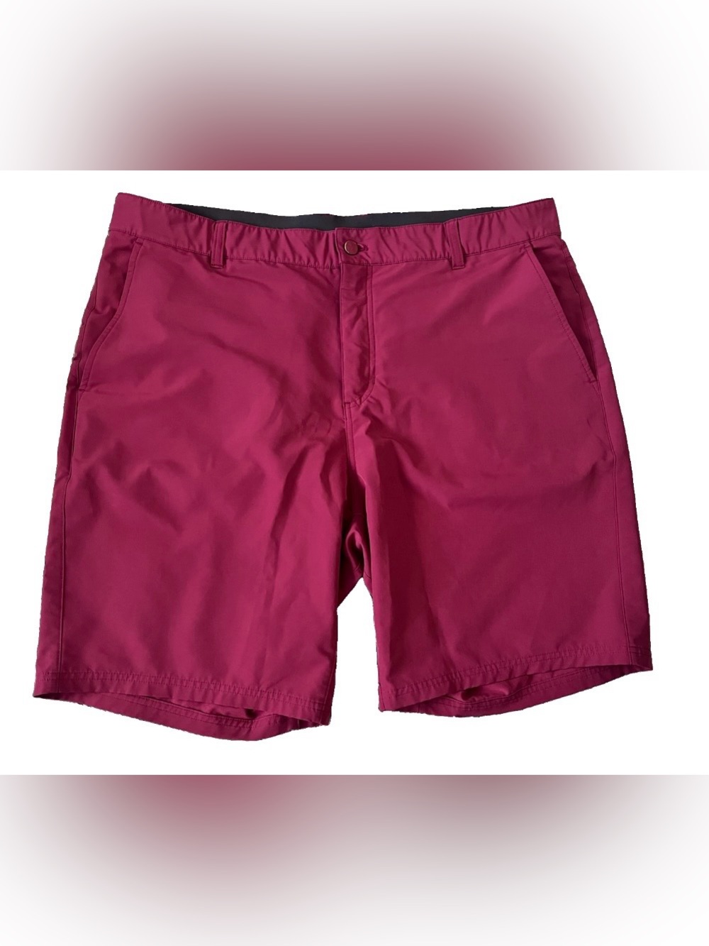 Soybu Men’s Performance Stretch Shorts Burgundy Red Athletic Golf Casual Size 38